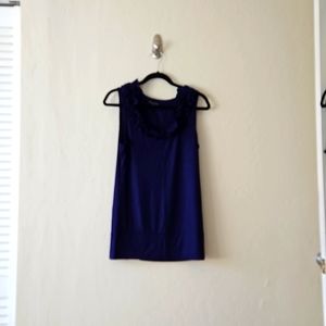 Ruffle Neck Sleeveless Blouse